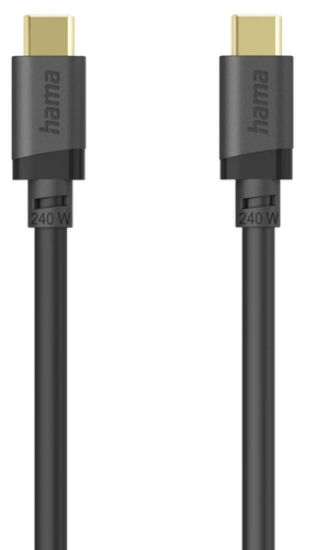 Hama 00202009 USB кабель USB 3.2 Gen 1 (3.1 Gen 1) 1,5 m USB C 5 Gbit/s 240 W Черный