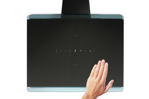 CDA EXG70BL cooker hood Wall-mounted Black 619 m³/h