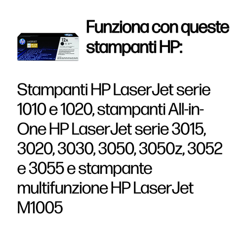 HP 12A – Toner nero originale