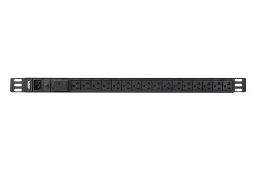 16-OUTLET 0U 20A BASIC PDU WITH SURGE PROTECTION, (100V-120V) WITH NEMA L5-20 PO