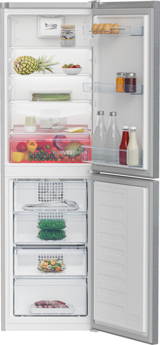 Beko CNG4582VPS 182cm 50/50 Frost Free Fridge Freezer - Stainless Steel Effect - E Rated, Stainless Steel - image 3