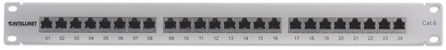 Intellinet Patchpanel 1HE 24-Port Cat6 FTP grijs, afbeelding 2