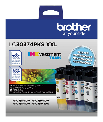 Brother LC30374PKS ink cartridge 4 pc(s) Original Extra (Super) High Yield Black, Cyan, Magenta, Yellow – image 2