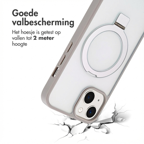 Accezz Ring Stand Backcover met MagSafe iPhone 14 - Grey, afbeelding 4