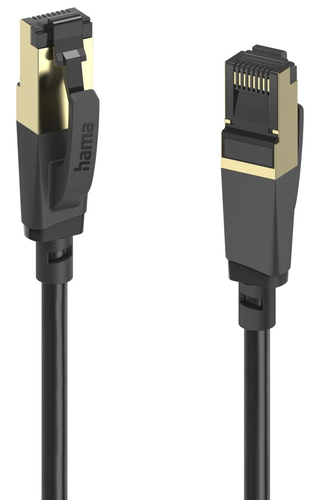 Hama 00202003 сетевой кабель Черный 5 m Cat8 S/FTP (S-STP) Круглый