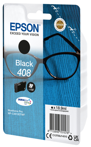 Epson 408 Ink Cartridge DURABrite Ultra Glasses Black C13T09J14010 - image 2