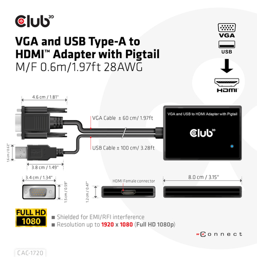 Club 3D - Videoadapter, afbeelding 3