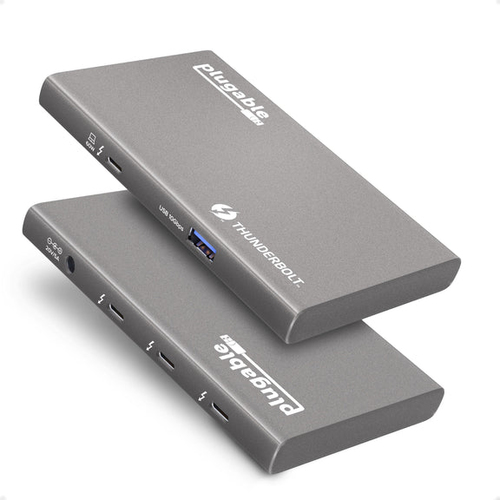 PLUGABLE USB4 HUB, 5-IN-1 THUNDERBOLT 4 HUB WITH 60W CHARGING, SINGLE 8K OR DUAL