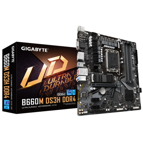 MB GIGABYTE B660 INTEL S-1700 12A GEN/4XDDR4 3200MHZ/HDMI/DP/3X USB 32/MICRO ATX/GAMA MEDIA B660M DS3H DDR4 - B660M DS3H DDR4