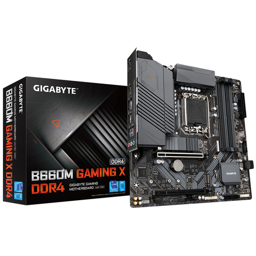 B660M GAMING X DDR4 MOTHERBOARD GIGABYTE (B660M GAMING X DDR4) SOCKET1700  12A,4*DDR4,2*M.2,HDMI,DP,PCIE 4.0,MICRO ATX