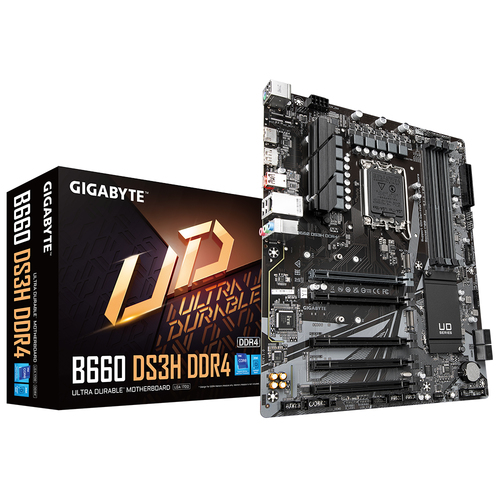 B660 DS3H DDR4 Mb Gigabyte B660 Intel S1700 12A Gen4Xddr4 3200MhzPcie 40HdmiDp1X Usb 32UsbCM2AtxGama Media B660 DS3H DDR4