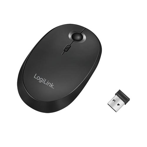 LogiLink Maus Funk & Bluetooth,2.4GHz,800/1200/1600dpi,schw.