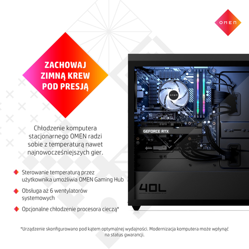 PC Omen 6J9N5EA R5-5600G/HyperX 16GB/1TB SSD PCIe/RTX3060 12GB/Win11Plus