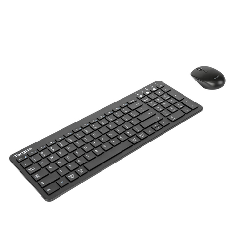 ANTIMICROBIAL MIDSIZE KEYBOARD AND COMFORT MOUSE BUNDLE AKB863 + AMB582 BLACK
