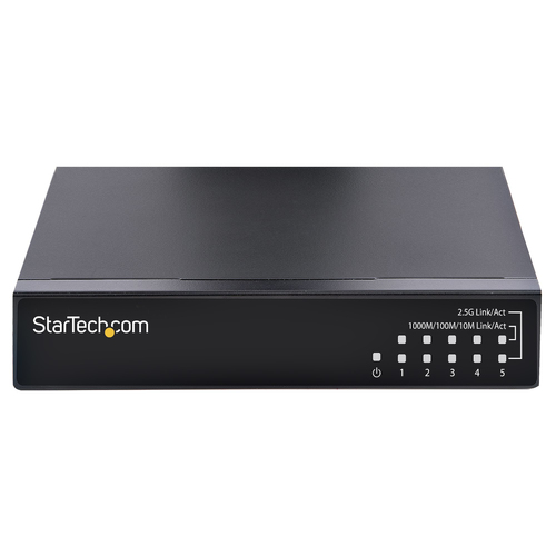 StarTech.com Unmanaged 2.5G Netwerk Switch, 5 Port Gigabit Switch, 2.5GBASE-T Unmanaged Switch, Ethernet Switch, Bureau of Wand Montage, Backward, afbeelding 3