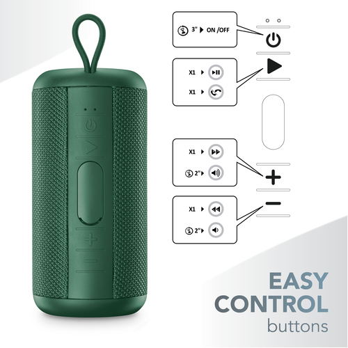 Music Sound BLUETOOTH SPEAKER MS VERTICAL GREEN – image 5