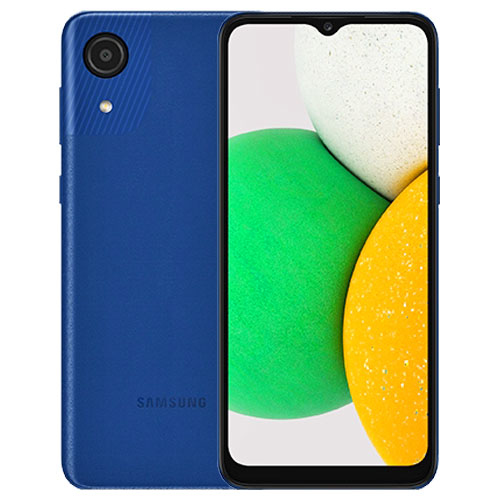 Smartphone Samsung Galaxy A03 Core 6.5" 32GB/2GB Cámara 8MP/5MP Unisosc Android 11 Color Azul - SM-A032MZBALTM