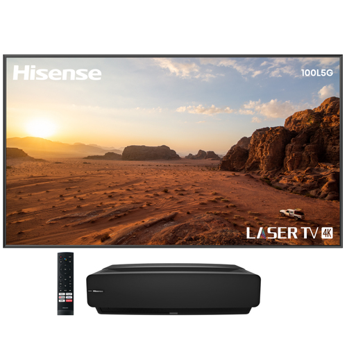 LASER TV HISENSE 100L5G 100 2700 LÚMENES 4K UHD 3840X2160 LÁSER FÓSFORO HDR10 AMAZON ALEXA SO ANDROID ASISTENTE DE GOOGLE - 100L5G