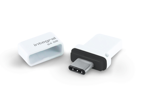 Integral 64GB USB3.0 DRIVE FUSION DUAL TYPE-C BLACK UP TO R-180 W-30 MBS