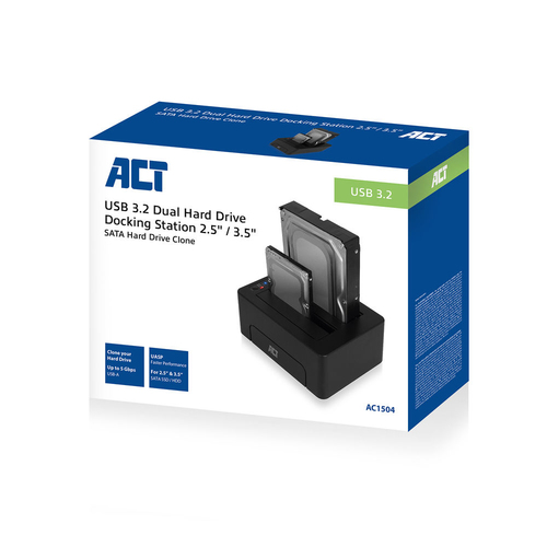 ACT AC1504 SATA 2,5'' & 3,5'' Dual Docking Station, afbeelding 6