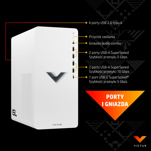 PC HP Victus 677G0EA TG02-0002nw i5-12400F/16GB RAM/RTX3060 12GB/512GB SSD + 1TB/Win11