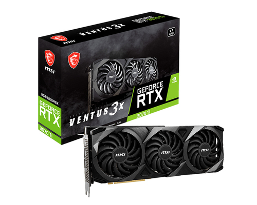 MSI VENTUS RTX 3070 TI 3X 8G OC видеокарта NVIDIA GeForce RTX 3070 Ti 8 GB GDDR6X