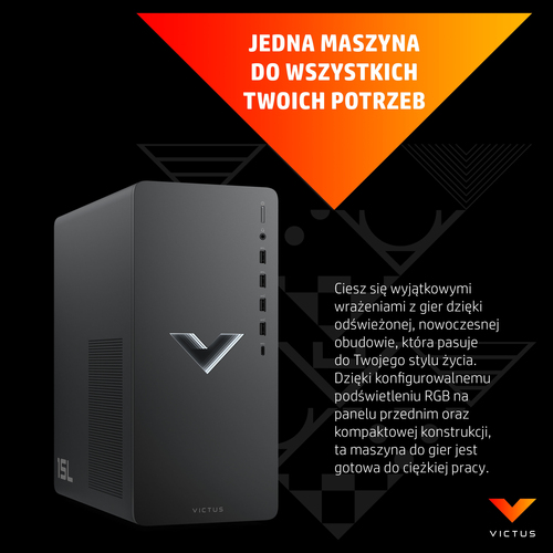 PC HP Victus 677G0EA TG02-0002nw i5-12400F/16GB RAM/RTX3060 12GB/512GB SSD + 1TB/Win11