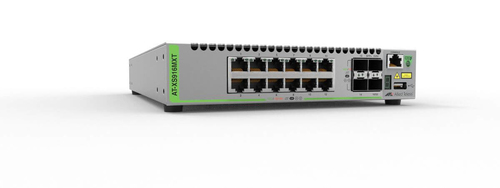 AT-XS916MXT-10 Switch Capa 3 Stackeable 10 Gigabit 12 puertos 100/1000/10G BaseT RJ45 y 4 puertos SFP/SFP 10G AT-XS916MXT-10