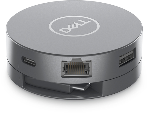 DELL DA305 Проводная USB 3.2 Gen 2 (3.1 Gen 2) Type-C Серебристый