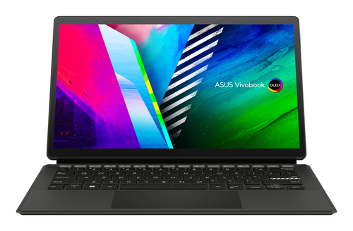 ASUS Vivobook 13 Slate OLED T3300KA-LQ110W Intel® Pentium® Silver N6000 Гибрид (2-в-1) 33,8 cm (13.3") Сенсорный экран Full HD 8 GB LPDDR4x-SDRAM 256 GB Твердотельный накопитель (SSD) Wi-Fi 6 (802.11ax) Windows 11 Home Черный