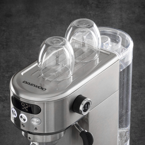 Daewoo Digital Display 20 Bar Espresso Machine FIlter Coffee Maker Pro Milk Frother in Silver - Silver - Size: One Size - image 6