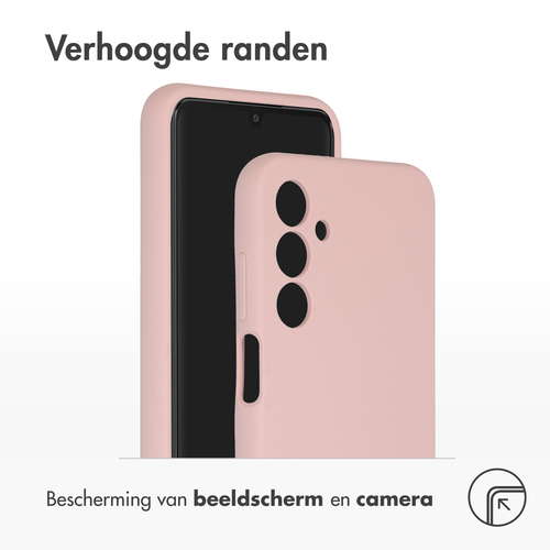 Accezz Liquid Silicone Backcover Samsung Galaxy A25 Telefoonhoesje Roze, afbeelding 4