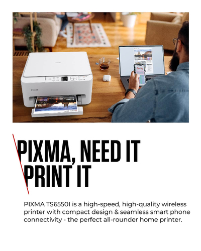 Canon Pixma TS6550i 3-in-1 Wireless Colour Inkjet Printer 7179C008 - image 5
