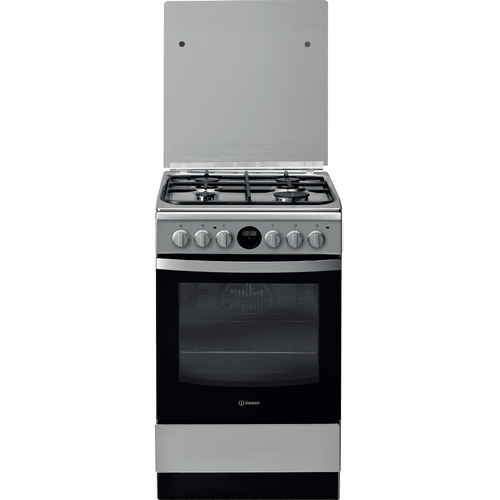 Indesit IS5G8CHX/EU cooker Freestanding cooker Electric Gas Stainless steel