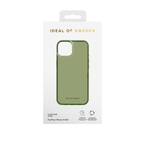 iDeal of Sweden Clear Case iPhone 13/14 Khaki – image 2
