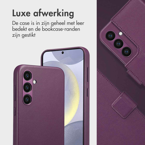Accezz Leather Bookcase 2-in-1 met MagSafe Samsung Galaxy S24 Plus - Heath Purple, afbeelding 2
