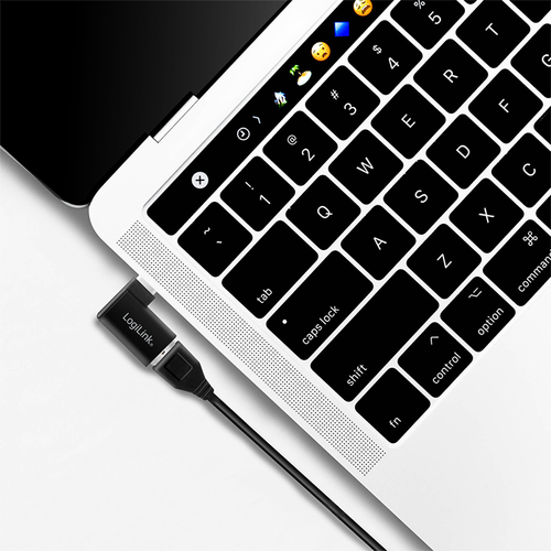 LogiLink Adapter USB 3.2 Gen1 Type-C,C/M zu USB-A/F,90°,schw, afbeelding 7