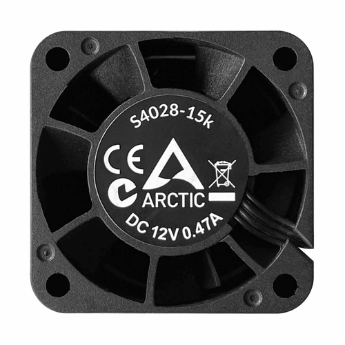 ARCTIC S4028-15K Computer behuizing Ventilator 4 cm Zwart 1 stuk(s), afbeelding 3