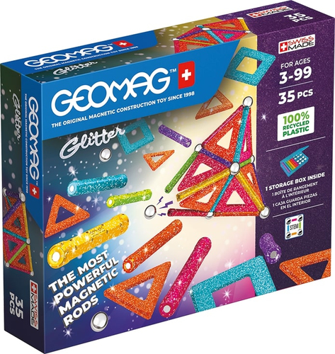 Geomag Glitter Panels Recycled Neodüümmagnetiga mänguasi