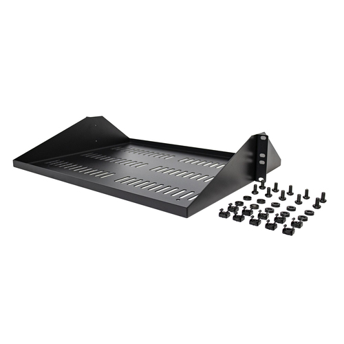 StarTech.com 2U Rack Shelf - Universele Geventileerde 19 inch Server Rack PlankLade voor AVDataNetwerk Apparatuur – Cantilever – Max. 91kg, afbeelding 5