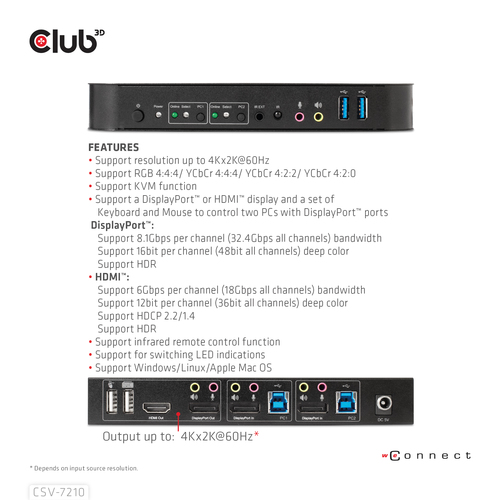 Club 3D CSV-7210 kvm-switch, afbeelding 10