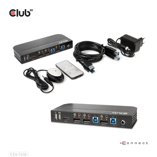Club 3D CSV-7210 kvm-switch, afbeelding 4