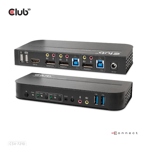 Club 3D CSV-7210 kvm-switch, afbeelding 3