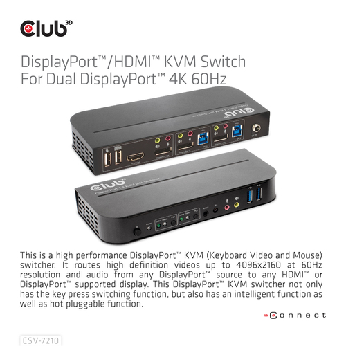 Club 3D CSV-7210 kvm-switch, afbeelding 8