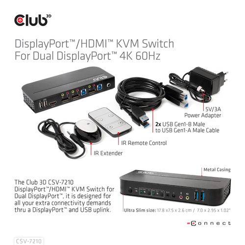 Club 3D CSV-7210 kvm-switch, afbeelding 9