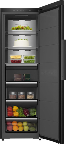 Hisense KitchenFit FT5K310GSFC 186cm Frost Free Upright Freezer - Black Stainless Steel - C Rated, Black - image 5