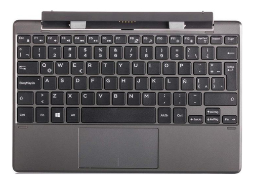 Dell K15A mobile device keyboard Spanish Grey