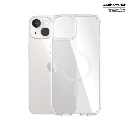 PanzerGlass ® HardCase Transparent w. White MagSafe iPhone 14 | 13 чехол для мобильного телефона Крышка Прозрачный