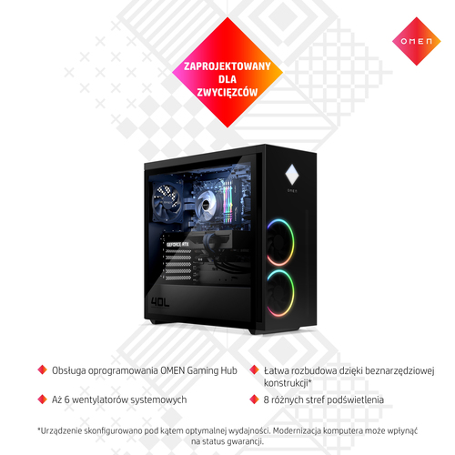 PC Omen 6J9N5EA R5-5600G/HyperX 16GB/1TB SSD PCIe/RTX3060 12GB/Win11Plus