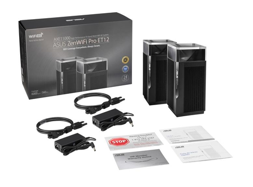 Asus ZenWiFi Pro ET12 AXW11000 Tri-Band Mesh WiFi 6E System Pack of 2 - image 7